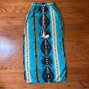 Tyche size small maxi skirt with decorative tie